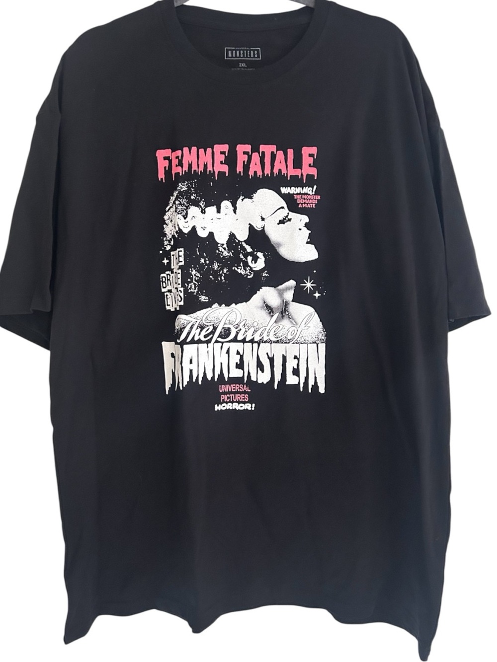 Authentic Universal Monsters The Bride of Frankenstein "Femme Fatale" Graphic-T